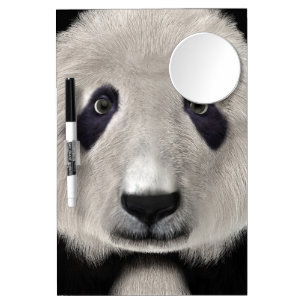 Cute Panda Bear Kawaii Animal Lover Perfect Gift Dry Erase Board With Mirror