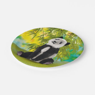 Cute Panda Bear Kawaii Animal Lover Perfect Gift Paper Plates
