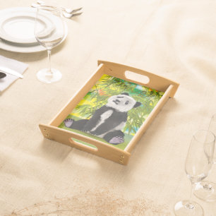 Cute Panda Bear Kawaii Animal Lover Perfect Gift Serving Tray