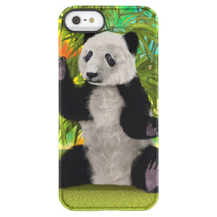 Cute Panda Bear Kawaii Animal Lover Perfect Gift Permafrost iPhone SE/5/5s Case