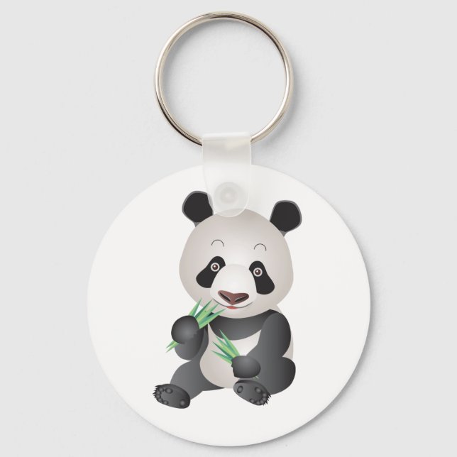 Cute Panda Bear Keychain (Front)