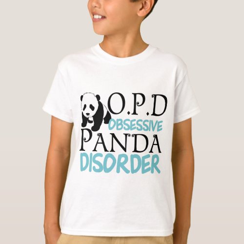 Cute Panda Bear Kids T_Shirt