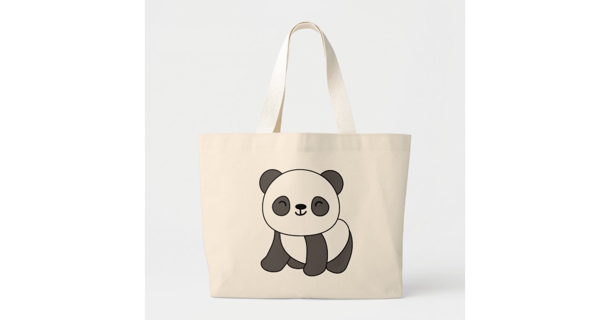 Red Panda tote bag noodles Asian anime fun shopping 100% cotton