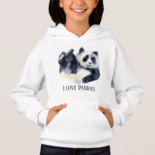 cute panda bear lover add name  hoodie