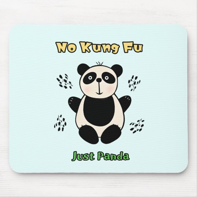 Cute panda bear mouse pad (Front)