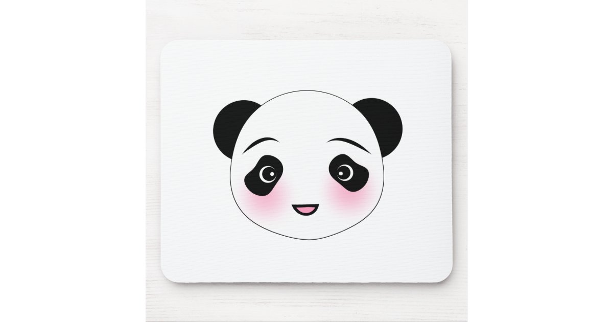 Kawaii Panda Hard Glasses Case Cute Girly Girl Black and White