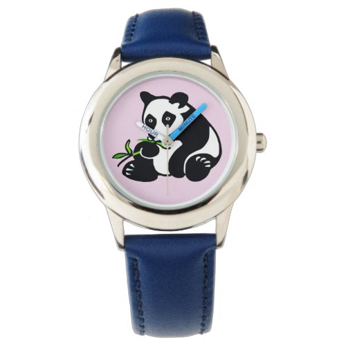 Cute PANDA Bear _ Nature _Wildlife _ Pink Watch