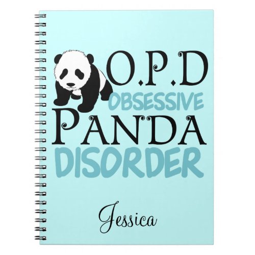 Cute Panda Bear Notebook
