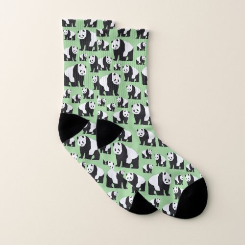 Cute Panda Bear Pattern Socks