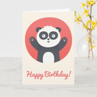 Cute Panda Bear - Personalized Kids Birthday