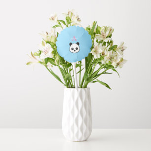 Cute Panda Bear – Personalized Monogram Party Balloon