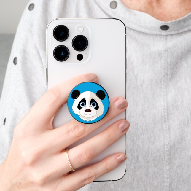 Cute Panda Bear Smartphone PopSocket (Hand)