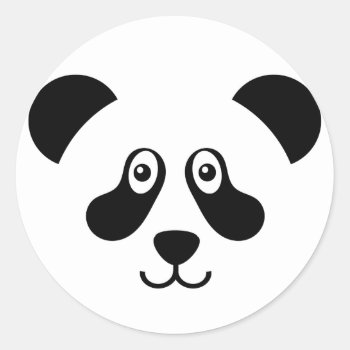 Cute Panda Bear Sticker by OrganicSaturation at Zazzle