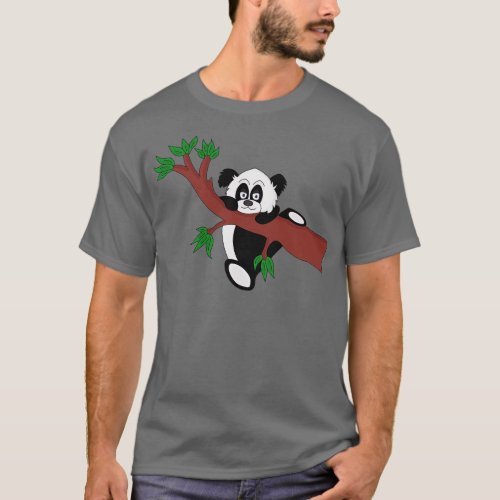 Cute Panda Bear T_Shirt