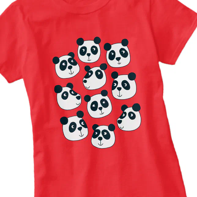 Cute Panda Bear T Shirt Zazzle 