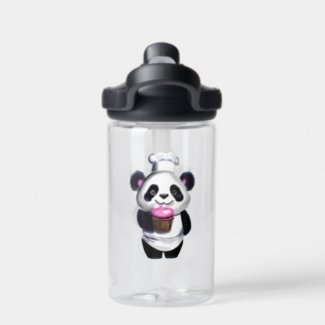 Cute Panda Bear Water Bottle