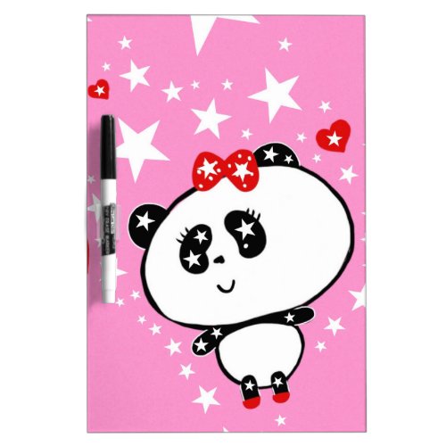Cute Panda Bears Funny Personalized Dry Erase Board