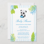 Cute Panda Boy Baby Shower Invitation at Zazzle