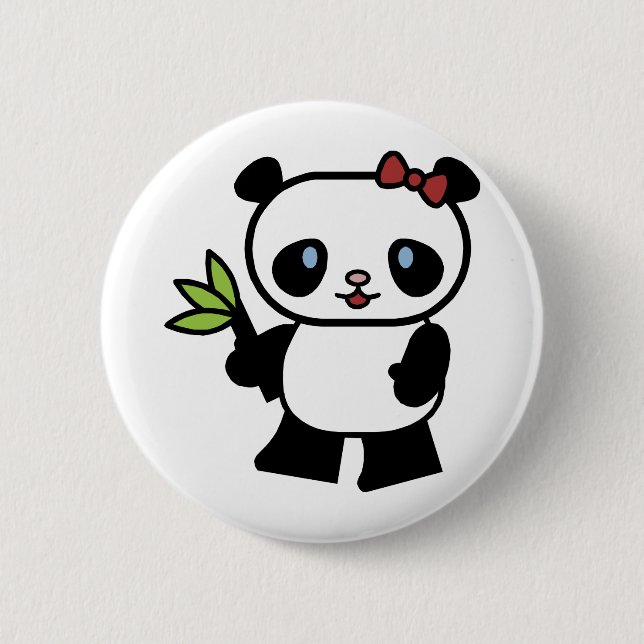 Cute Panda Button (Front)
