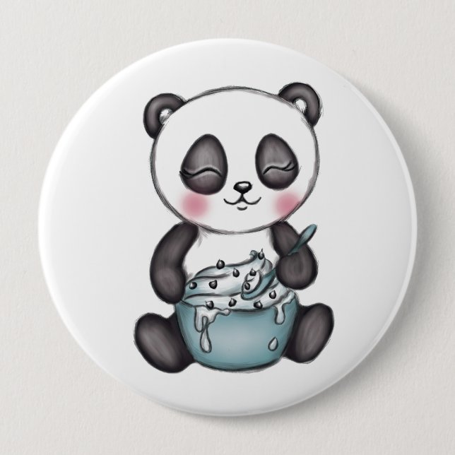 Cute Panda Button (Front)