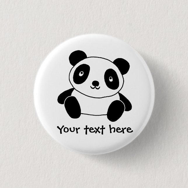 Cute Panda Button (Front)