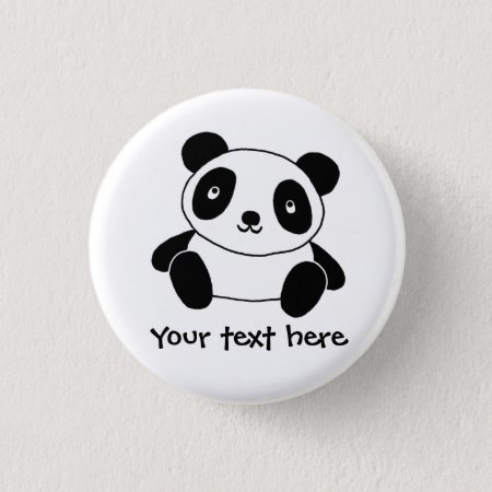 Cute Panda Button