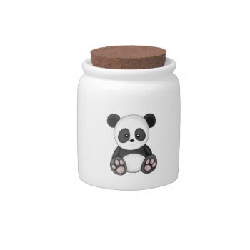 Cute Panda Candy Jar by Moma_Art_Shop at Zazzle