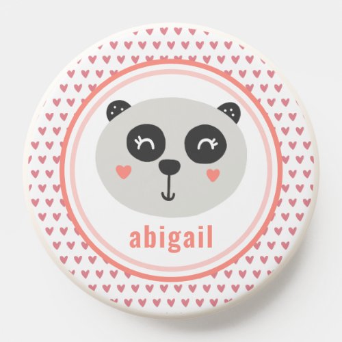 Cute Panda Cartoon  Personalized Girls PopSocket