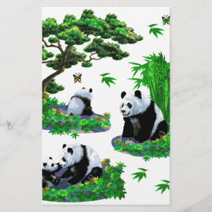 cute panda Cartoon Stationery