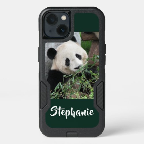 Cute Panda Choose Your Color Name iPhone 13 Case