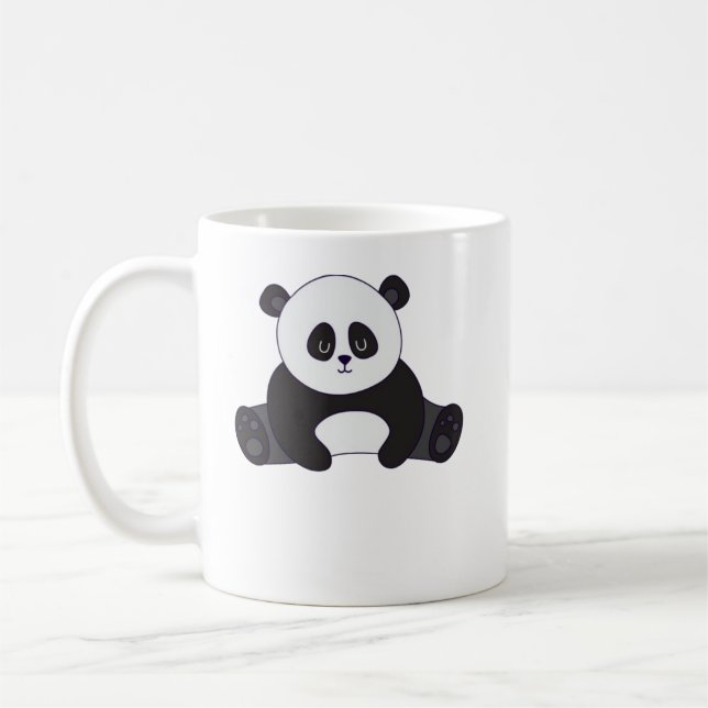 Cute Panda Coffee Mug – Sip in Style! (Left)