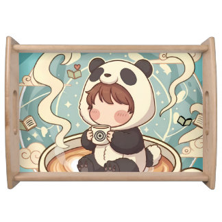  Cute Panda Coffee Serving Tray