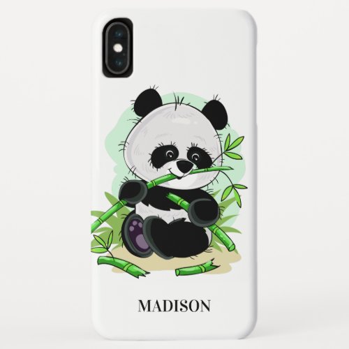 Cute Panda custom name phone cases