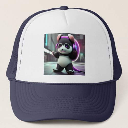 Cute Panda Cyborg       Trucker Hat