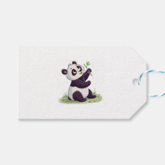 Cute panda design gift tags