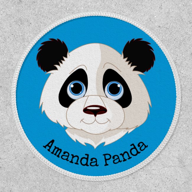 Cute Panda Design Patch