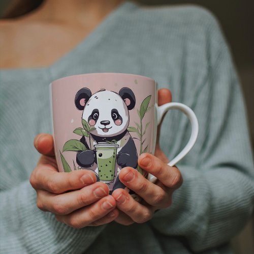 Cute Panda drinking bubble tea boba tea Magic Mug