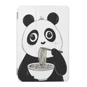 Cute Panda Eating Udon Noodles iPad Mini Cover