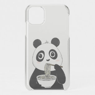 Cute Panda Eating Udon Noodles iPhone 11 Case
