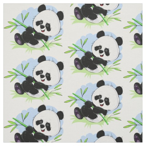 Cute Panda fabric 1/4