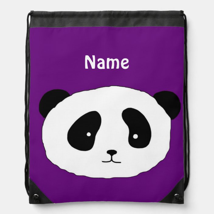 panda drawstring bag