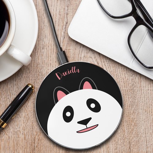 Cute Panda Face Wireless Charger