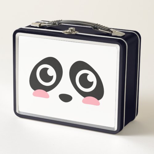 Cute Panda Face with Big Eyes Lunch Box