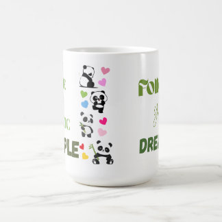 Cute Panda Graphic Tee with Slogan Coffee Mug