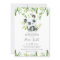 Cute Panda Greenery Baby Shower Gender Neutral