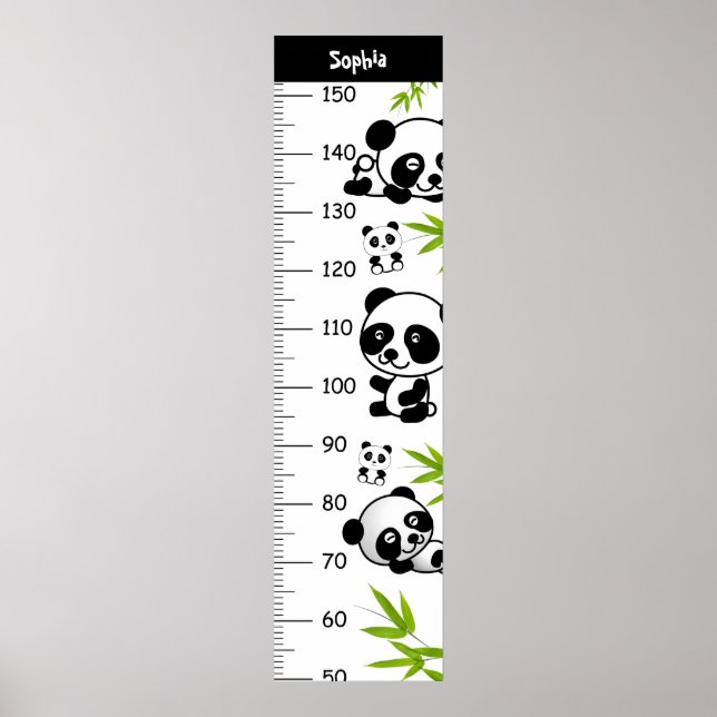 Cute Panda Growth Chart (Front)