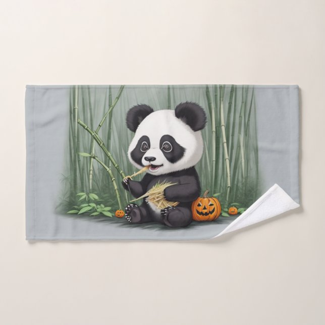 cute panda hand towel  (Hand Towel)