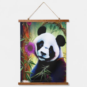 Cute Panda Hanging Tapestry