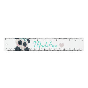 Cute Panda Heart Name Ruler