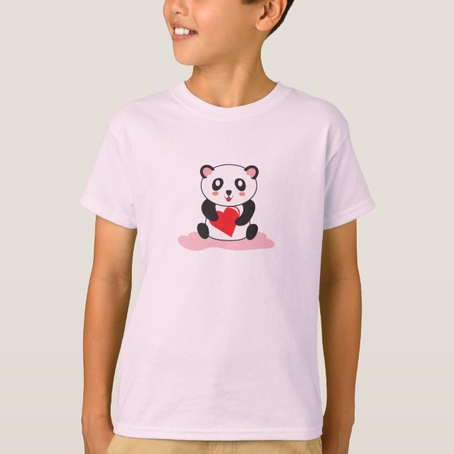 Cute Panda Hug Shirt – Kawaii Animal Gift Tee (Front)
